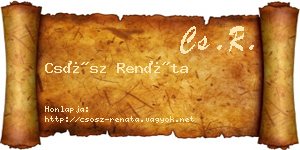 Csősz Renáta névjegykártya