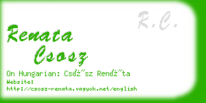 renata csosz business card